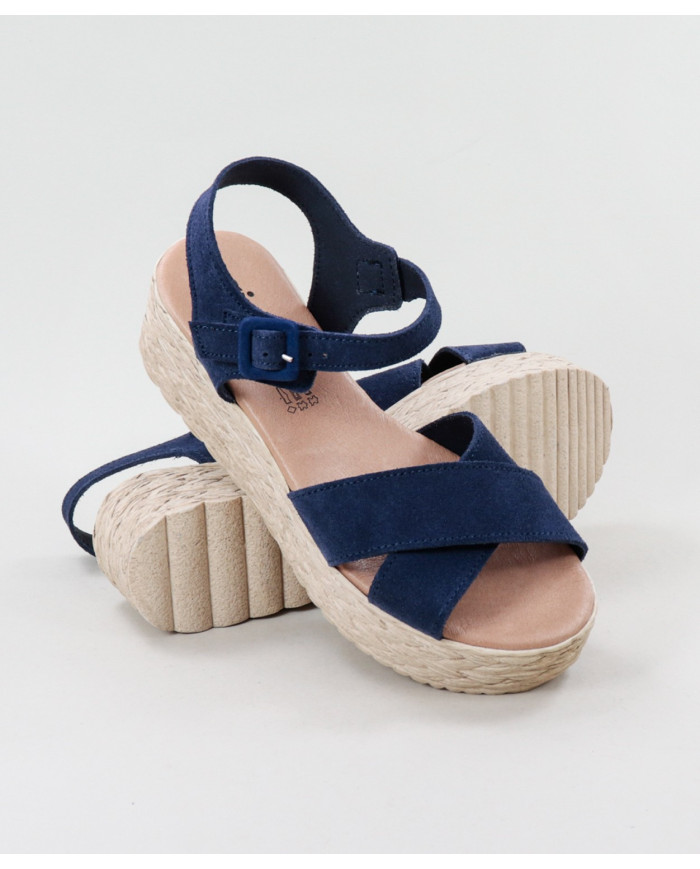 Sandalias de Senhora Ginova de Tiras Cruzadas