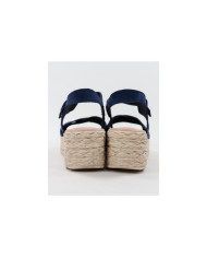 Blue Sandals by Mrs. Ginova de Tiras Cruzadas