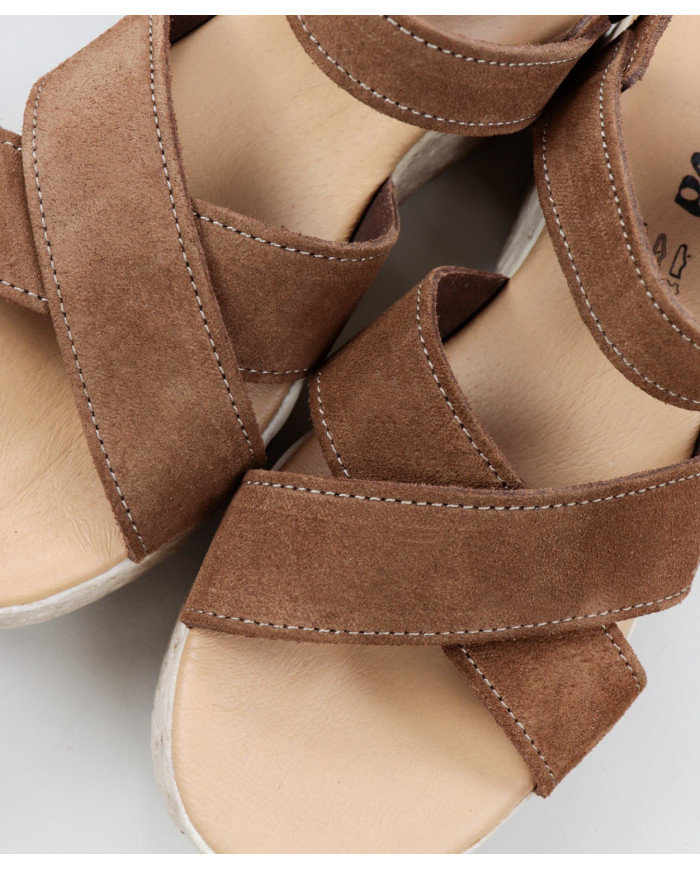 Sandalias de Senhora Ginova de Tiras Cruzadas