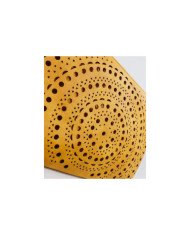 Femenino embrague Mostarda Perforated