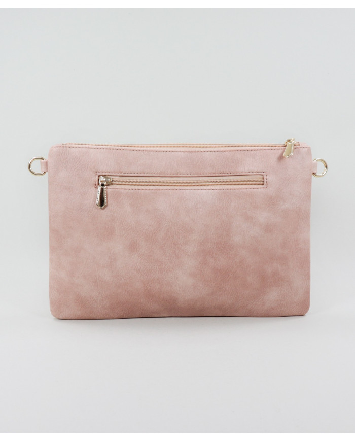 Women's Clutch Pink Perforated