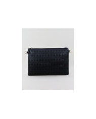 Women's Clutch in Black Perforated