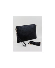 Clutch Feminina em Preto Perfurada