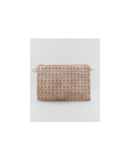 Women's Clutch Taupe Perforated
