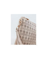 Women's Clutch Taupe Perforated