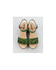 Green Sandals of Cunha Ginova with Nó