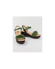 Green Sandals of Cunha Ginova with Nó