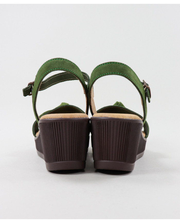Green Sandals of Cunha Ginova with Nó