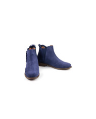 Blue Boots Rasas Female Ginova Folhos