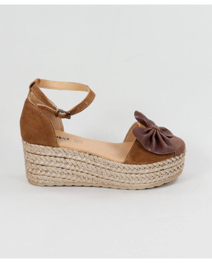 Sandálias de Senhora Ginova com Laço na Frente