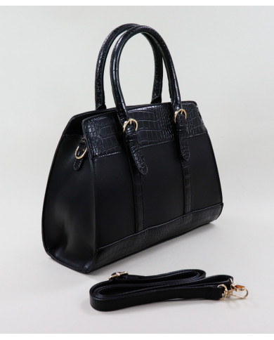 Ladies Black Case with Buckles