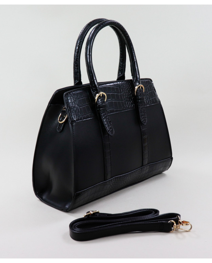 Ladies Black Case with Buckles