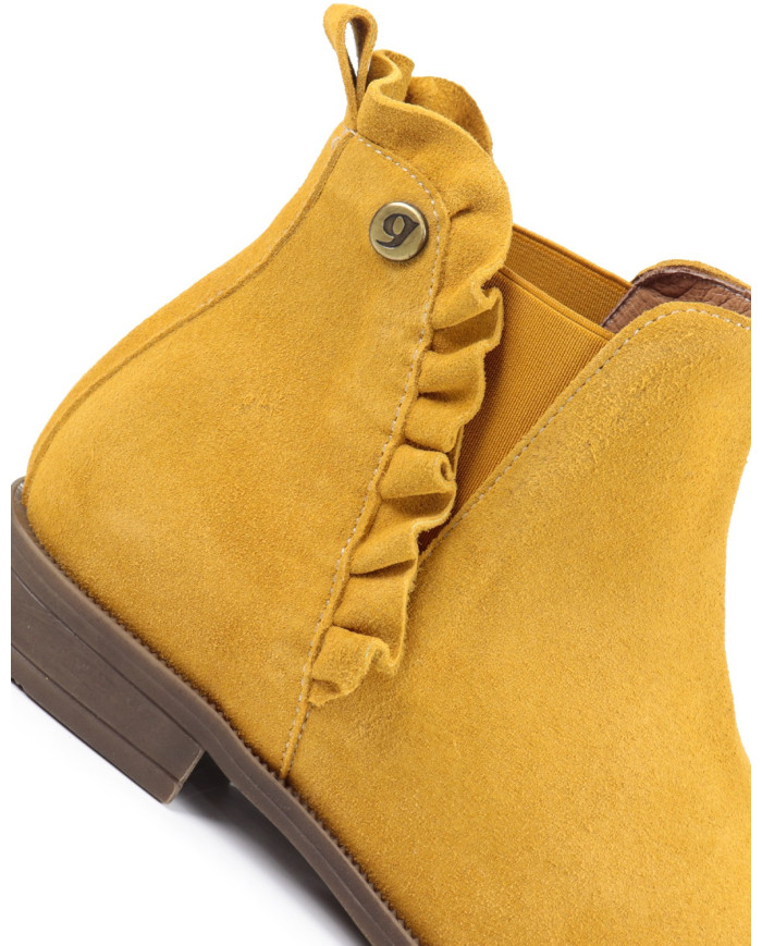 Botas de Rase para Mujeres Ginova Folhos