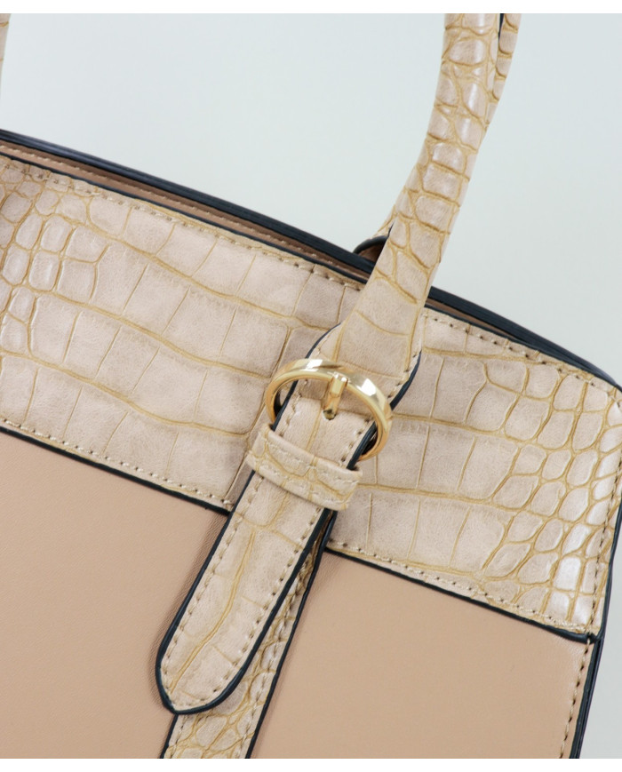 Bolsa de Lady Beige con Buckles