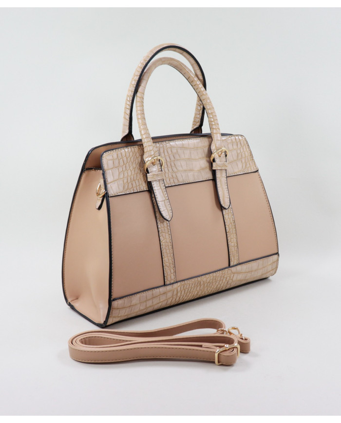 Lady Beige Bag with Buckles