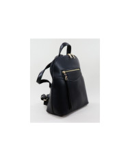 Women's Black Backpack with Front Clasp