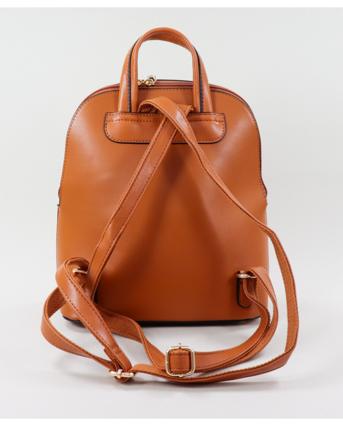Ladies Camel Backpack with Front Clasp