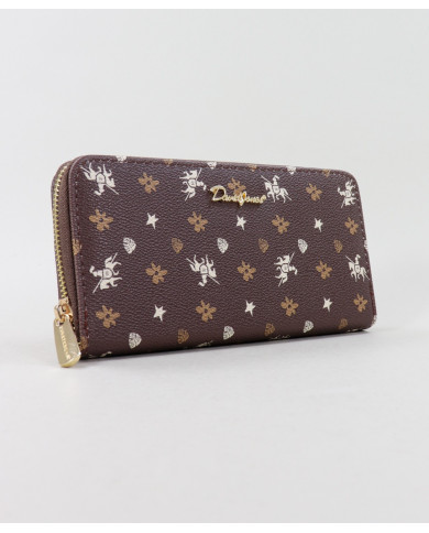 Women's Brown Wallet Rectangular