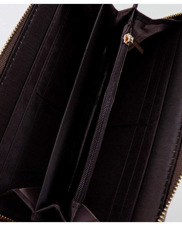 Women's Brown Wallet Rectangular