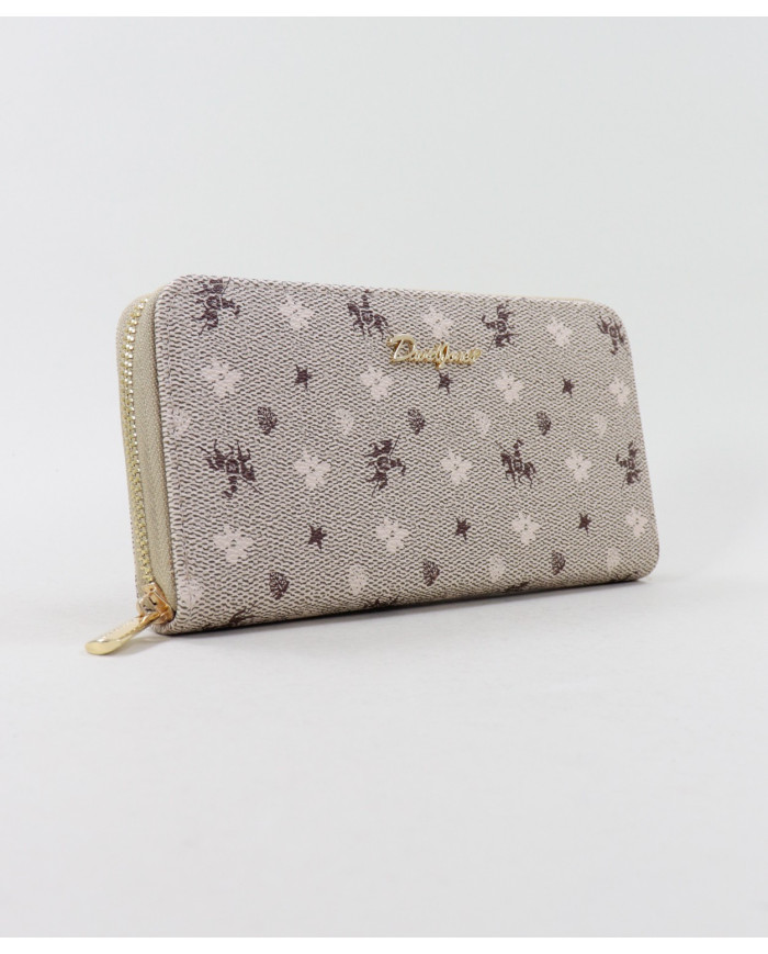 Beige Lady Wallet Rectangular