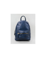 Mochila Azul com Fecho Frontal