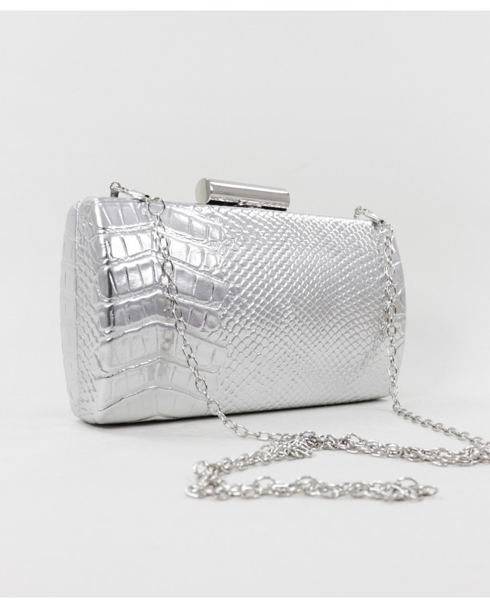 Silver Pochete of Ceremony with Texture