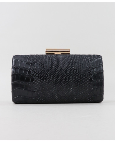 Black Pochete of Ceremony with Texture