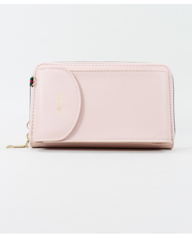Carteira Rosa de Senhora com Bolsa para Telemóvel