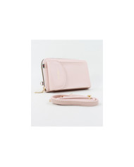 Señoras Pink Wallet con Teléfono Bolsa