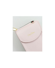 Ladies Pink Wallet with Phone Bag