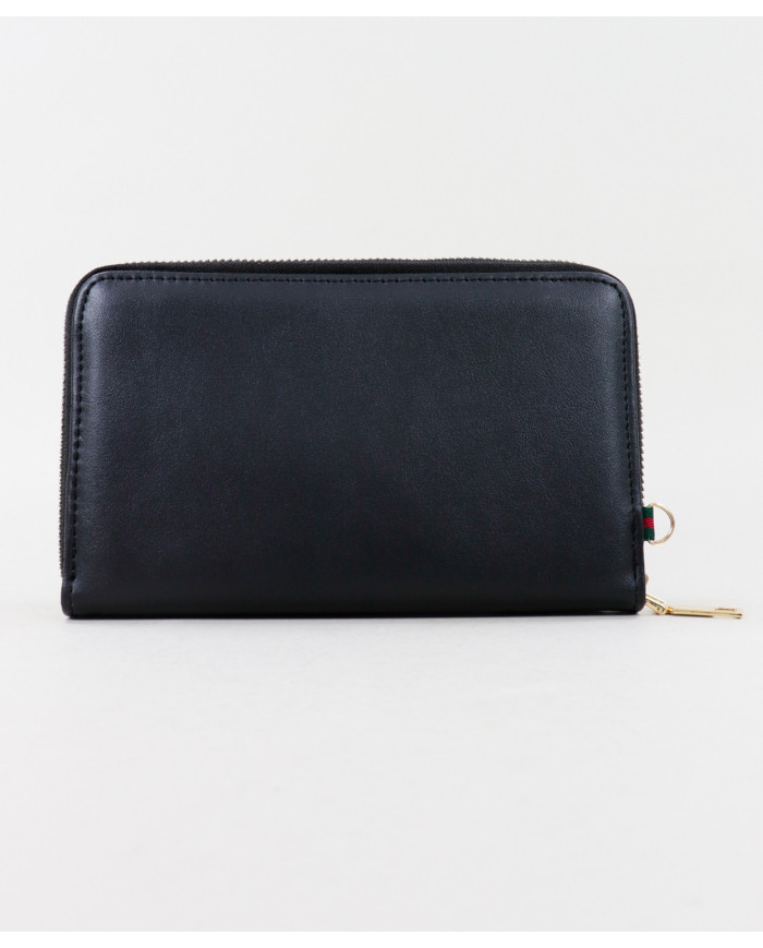 Ladies Black Wallet with Mobile Phone Bag