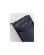 Señoras Black Wallet con la bolsa de teléfono móvil