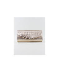 Pochete Dourado de Senhora com Textura