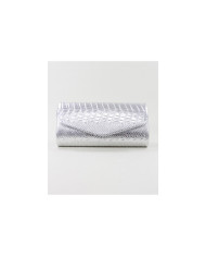 Pochete Prata de Senhora com Textura