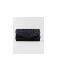 Pochete Preta de Senhora com Textura