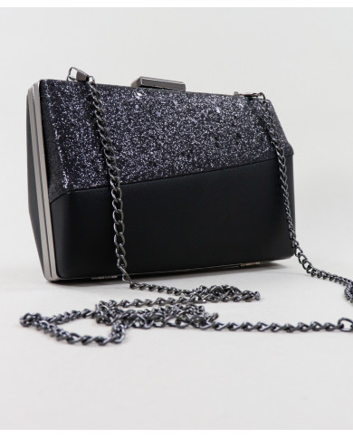 Cuna negra de damas con brillo