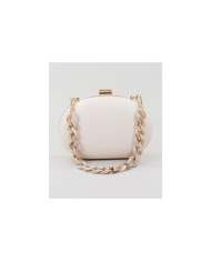 Pochete Beige Oval de Senhora