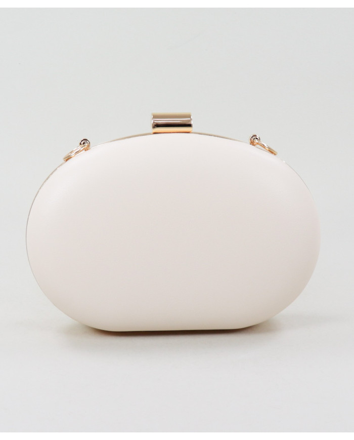 Pochete Beige Oval de Senhora