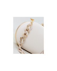 Pochete Bege Oval de Senhora