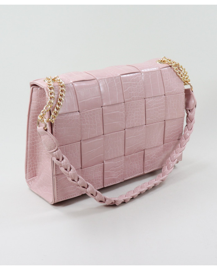 Mala Rosa de Senhora com Tiras Entrelaçadas