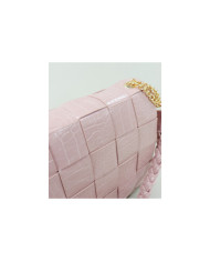 Bolsa de Pink Lady con tiras entrelazadas