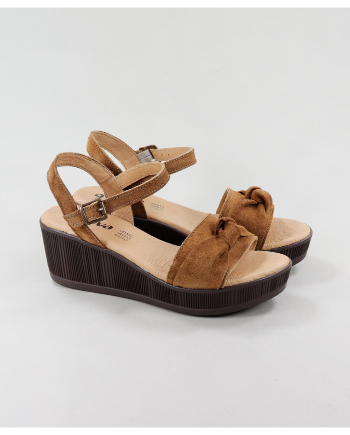 Ladies sandals in Cunha Ginova with Nó