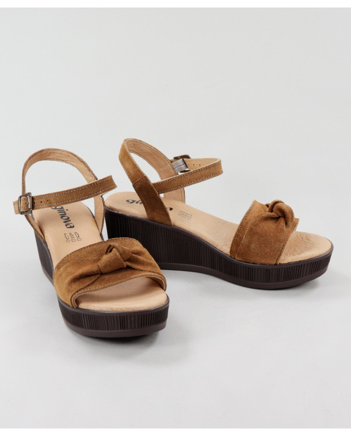 Ladies sandals in Cunha Ginova with Nó