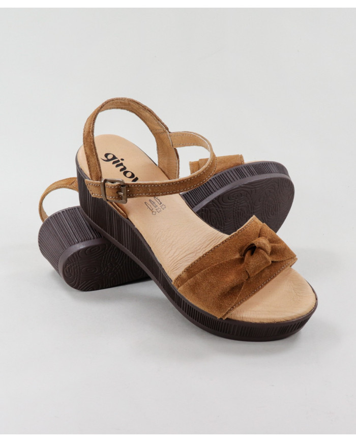 Ladies sandals in Cunha Ginova with Nó