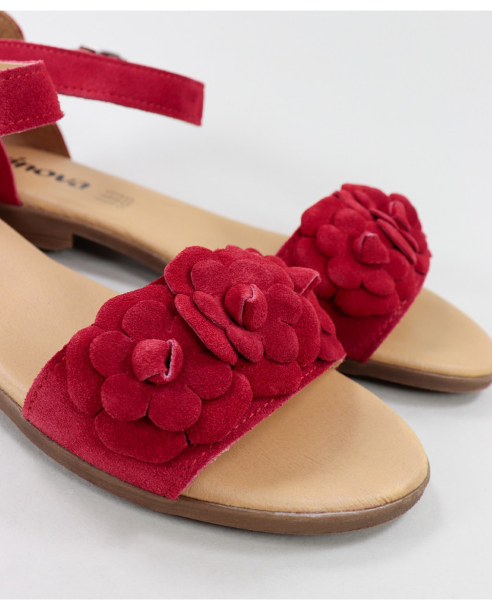 Rasas de Senhora Ginova Sandalias con Flores