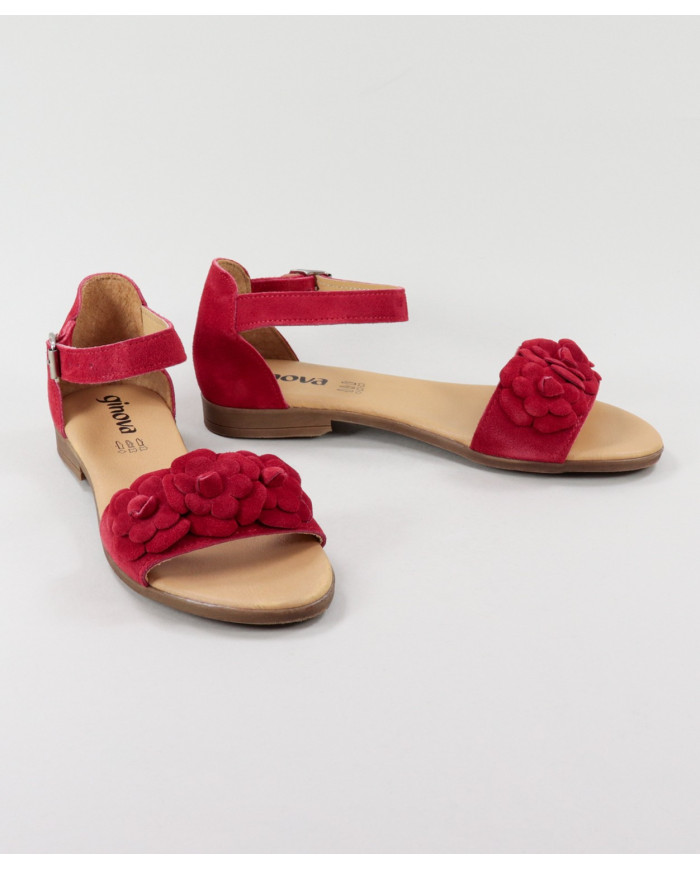 Rasas de Senhora Ginova Sandalias con Flores