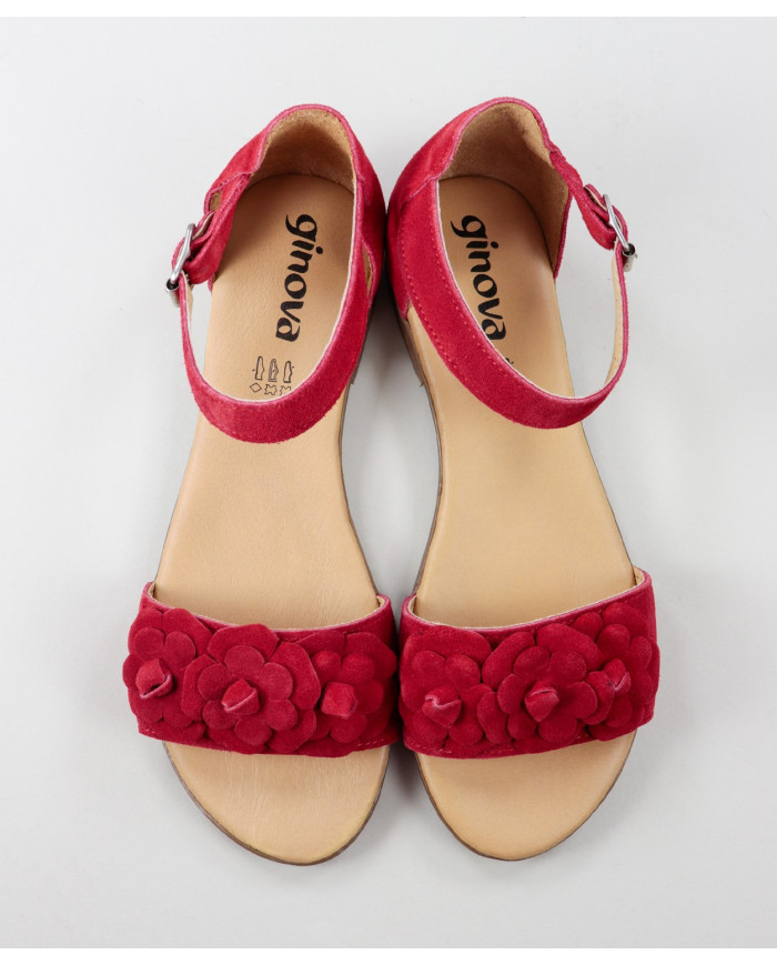 Rasas de Senhora Ginova Sandalias con Flores