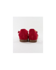 Rasa Red Sandals by Ms. Ginova with Flowers