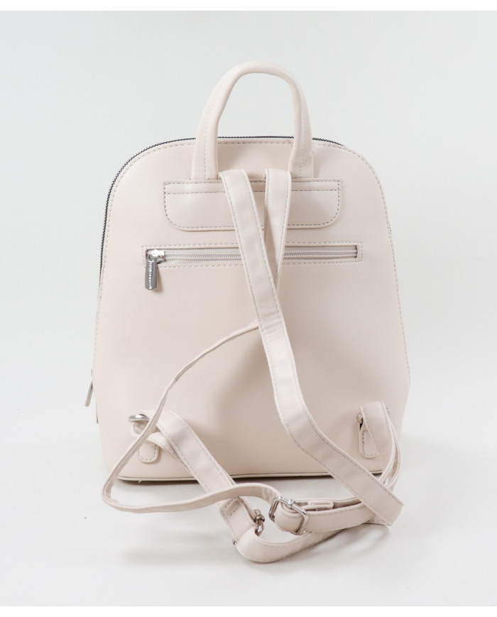 Mochila de Senhora Bege com Relevo