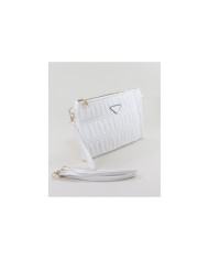 Clutch Feminina Branca com Alça Removível